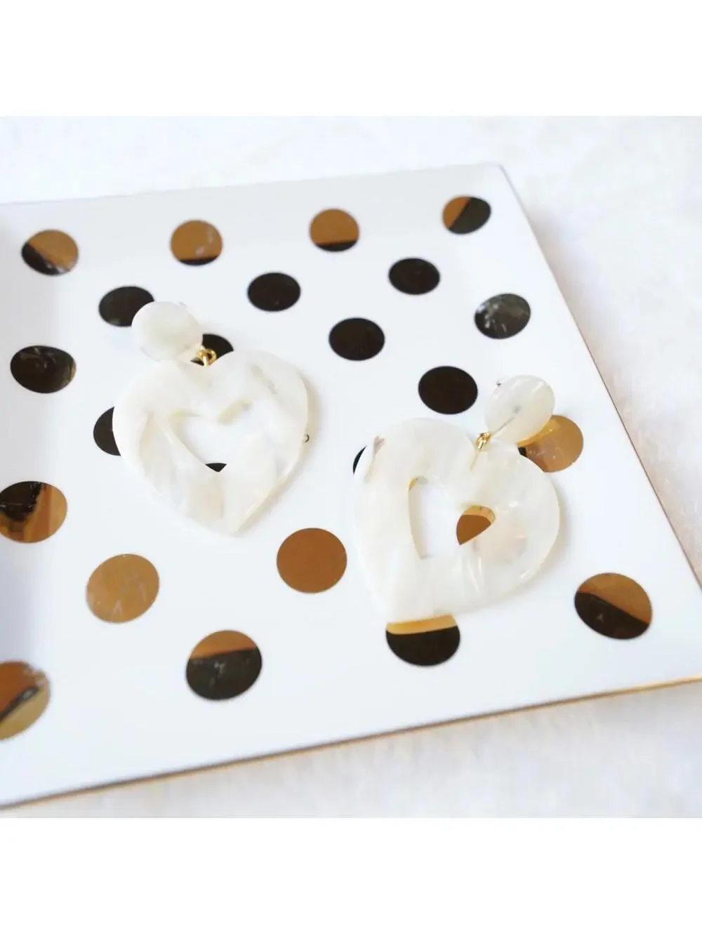 J.Crew Oversized Heart Earrings